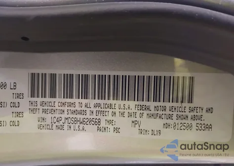 2017 Jeep Cherokee High Altitude 4X4 из США, поврежденный, VIN 1C4PJMDS8HW620568